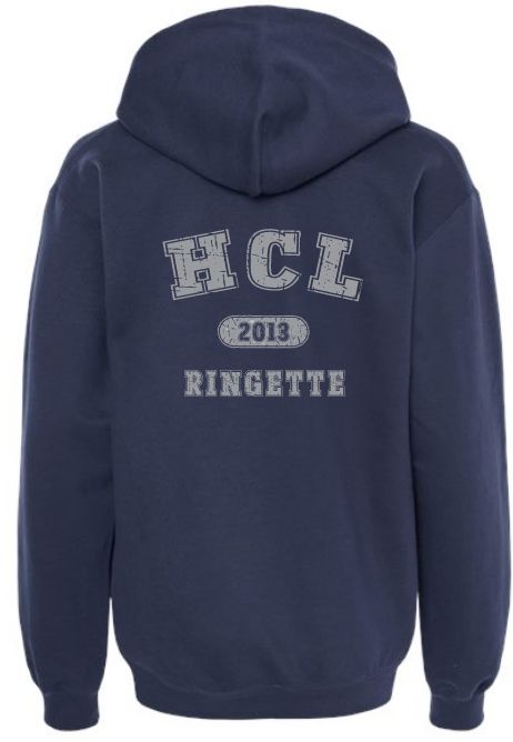 HCL - Navy Softstyle HCL Ringette 2013 Hoodie (Left Chest)