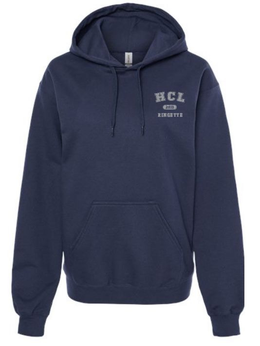 HCL - Navy Softstyle HCL Ringette 2013 Hoodie (Left Chest)