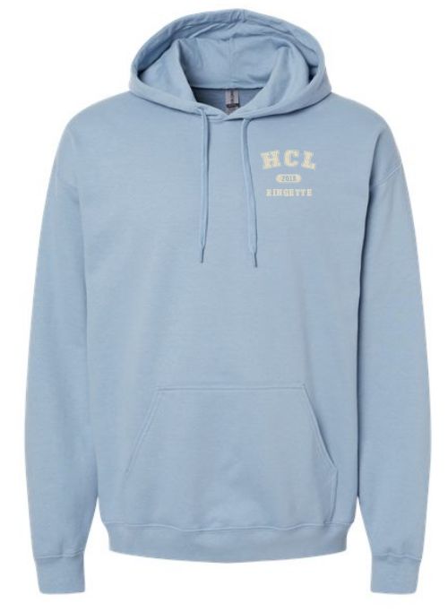 HCL - Stone Blue Softstyle HCL Ringette 2013 Hoodie (Left Chest)
