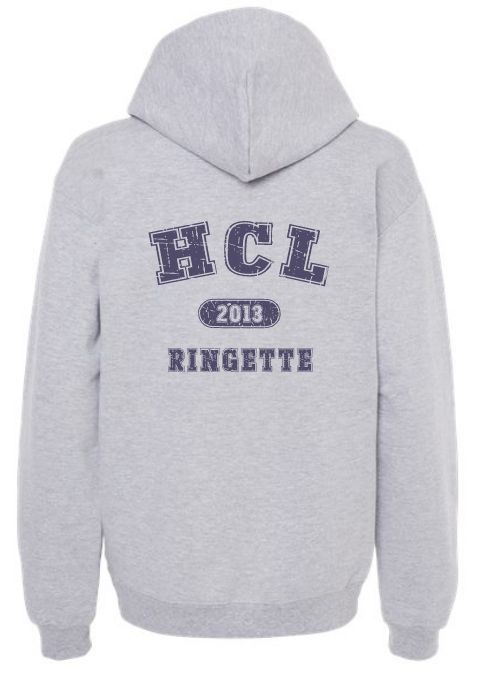 HCL - Sport Grey Softstyle HCL Ringette 2013 Hoodie (Left Chest)