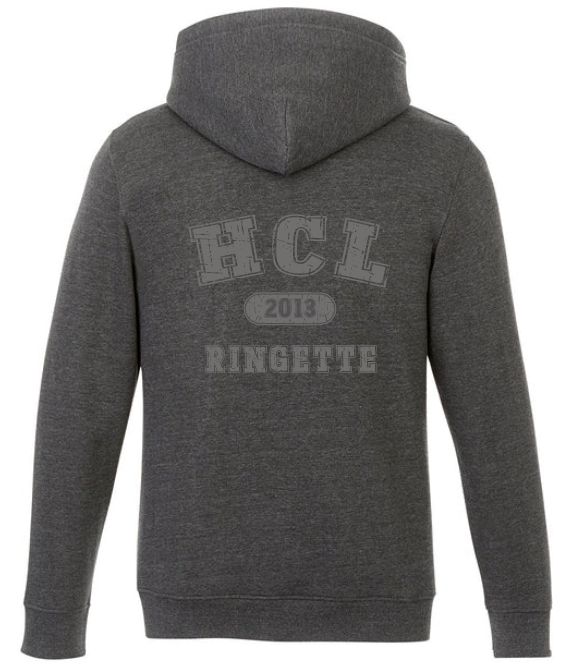 HCL - Charcoal Heather HCL Ringette 2013 Vault Hoodie (Left Chest)