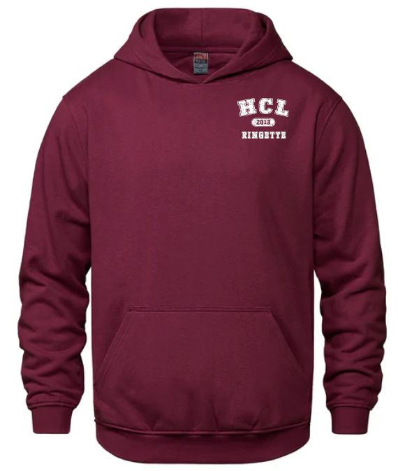 HCL - Maroon HCL Ringette 2013 Vault Hoodie (Left Chest)