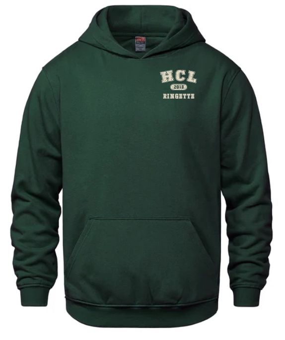 HCL - Forest Green HCL Ringette 2013 Vault Hoodie (Left Chest)