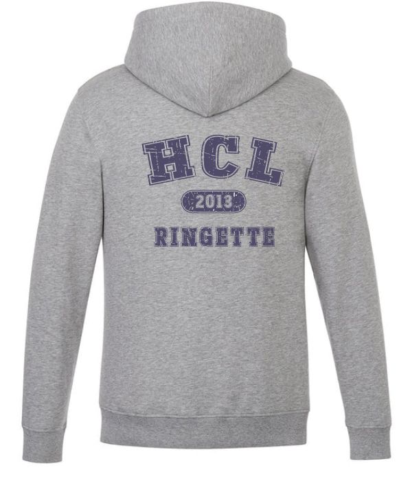 HCL - Athletic Heather Grey HCL Ringette 2013 Vault Hoodie (Left Chest)