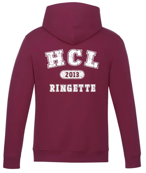 HCL - Maroon HCL Ringette 2013 Vault Hoodie (Left Chest)