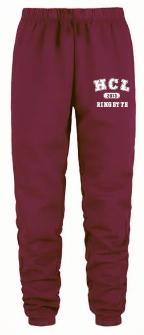 HCL - Maroon Dash HCL Ringette 2013 Sweatpants