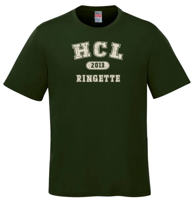 HCL - Forest Green Parkour HCL Ringette 2013 T-Shirt (Full Chest)