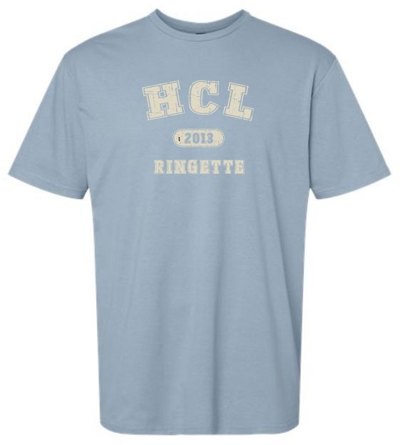 HCL - Stone Blue Softstyle HCL Ringette 2013 T-Shirt (Full Chest)