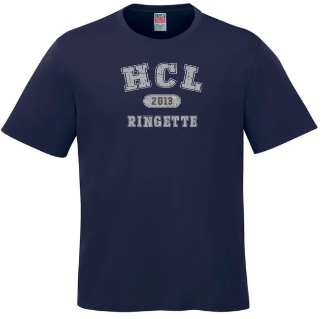 HCL - Navy Parkour HCL Ringette 2013 T-Shirt (Full Chest)