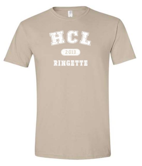 HCL - Sand Softstyle HCL Ringette 2013 T-Shirt (Full Chest)