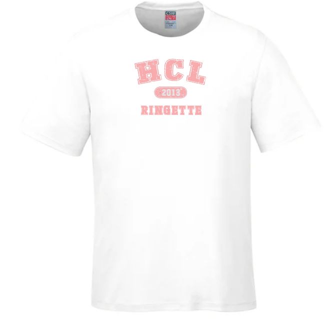 HCL - White Parkour HCL Ringette 2013 T-Shirt (Full Chest)