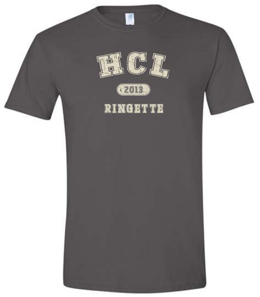 HCL - Charcoal Softstyle HCL Ringette 2013 T-Shirt (Full Chest)