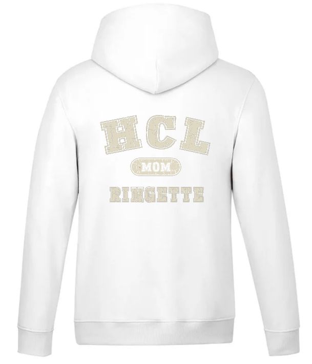 HCL - White HCL Ringette Mom Vault Hoodie (Left Chest)