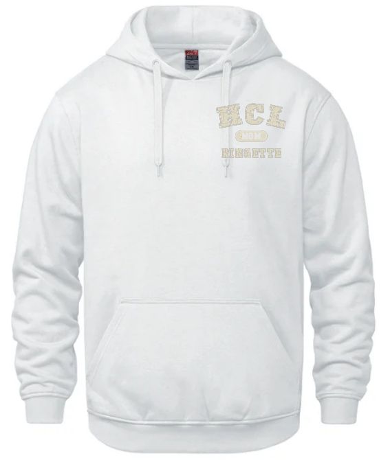 HCL - White HCL Ringette Mom Vault Hoodie (Left Chest)