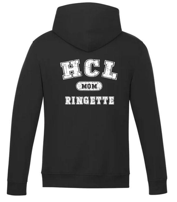 HCL - Black HCL Ringette Mom Vault Hoodie (Left Chest)