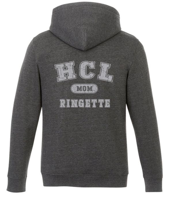 HCL - Charcoal Heather HCL Ringette Mom Vault Hoodie (Left Chest)
