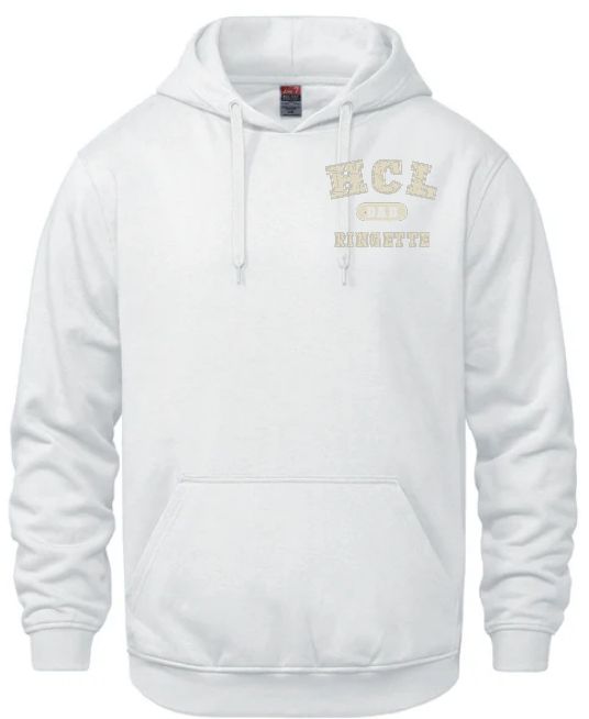 HCL - White HCL Ringette Dad Vault Hoodie (Left Chest)