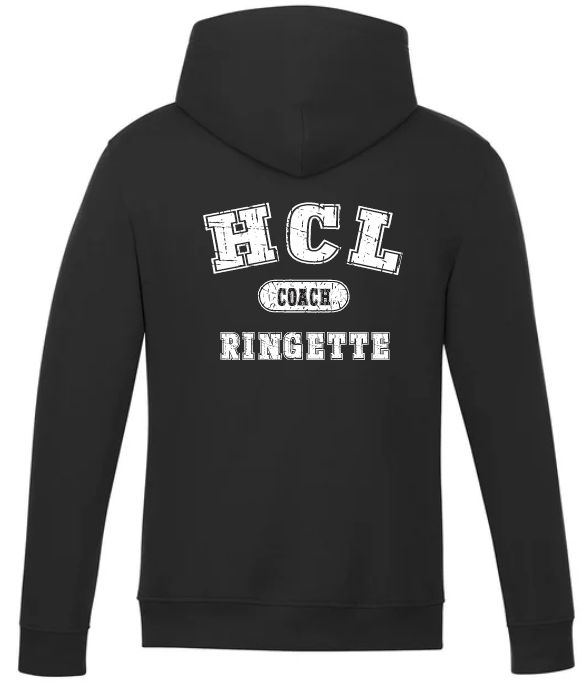 HCL - Black HCL Ringette Coach Hoodie (Left Chest)