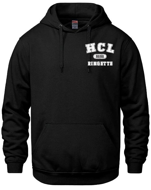 HCL - Black HCL Ringette Nana Hoodie (Left Chest)