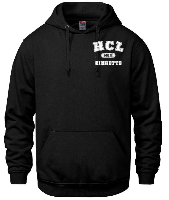 HCL - Black HCL Ringette Mom Vault Hoodie (Left Chest)
