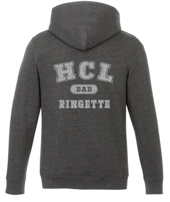 HCL - Charcoal Heather HCL Ringette Dad Vault Hoodie (Left Chest)