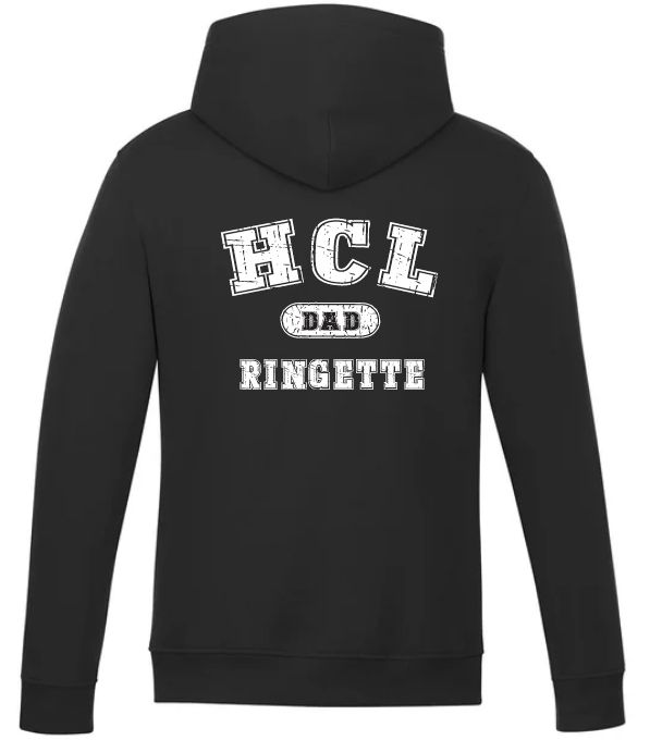 HCL - Black HCL Ringette Dad Vault Hoodie (Left Chest)