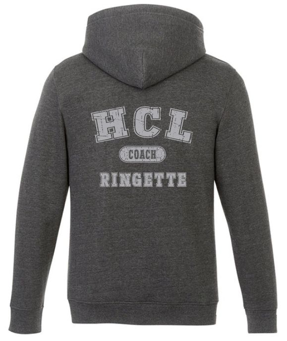 HCL - Charcoal Heather HCL Ringette Coach Hoodie (Left Chest)