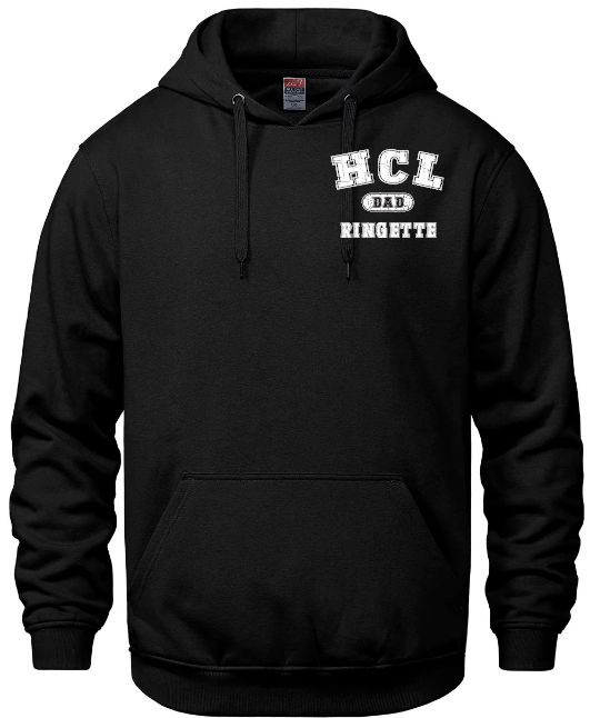 HCL - Black HCL Ringette Dad Vault Hoodie (Left Chest)