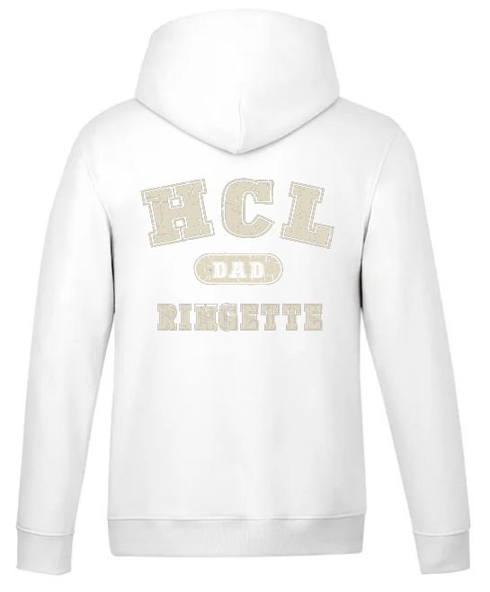 HCL - White HCL Ringette Dad Vault Hoodie (Left Chest)