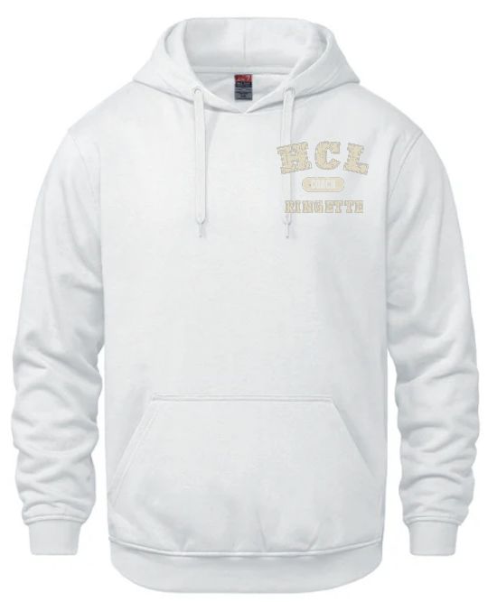 HCL - White HCL Ringette Coach Hoodie (Left Chest)