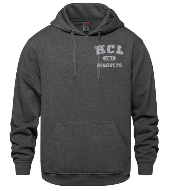 HCL - Charcoal Heather HCL Ringette Nana Hoodie (Left Chest)