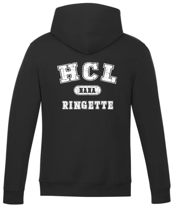 HCL - Black HCL Ringette Nana Hoodie (Left Chest)
