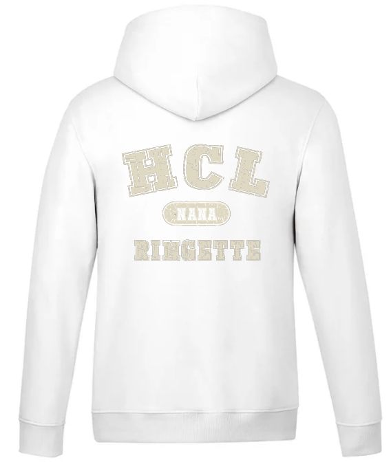 HCL - White HCL Ringette Nana Hoodie (Left Chest)