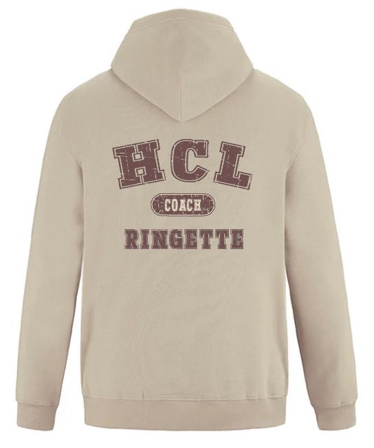 HCL - Sand HCL Ringette Coach Hoodie (Left Chest)