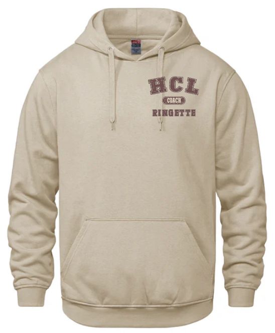 HCL - Sand HCL Ringette Coach Hoodie (Left Chest)