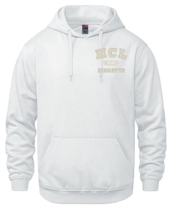 HCL - White HCL Ringette Nana Hoodie (Left Chest)