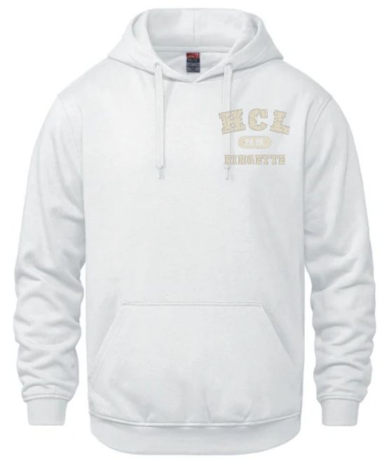 HCL - White HCL Ringette Papa Hoodie (Left Chest)