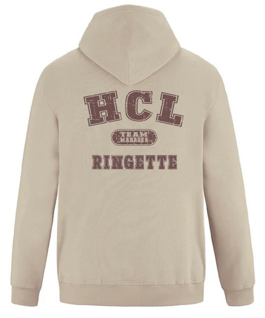 HCL - Sand HCL Ringette Team Manager Hoodie (Left Chest)