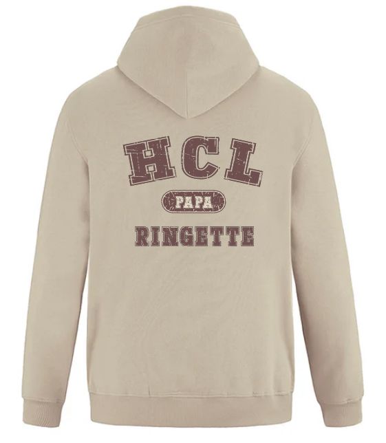 HCL - Sand HCL Ringette Papa Hoodie (Left Chest)