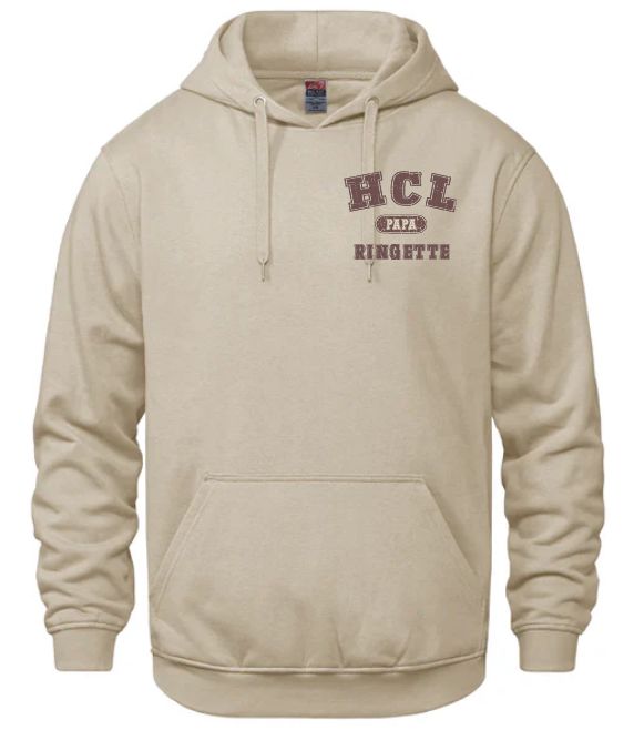 HCL - Sand HCL Ringette Papa Hoodie (Left Chest)