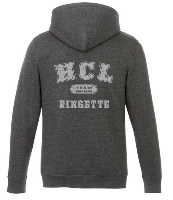 HCL - Charcoal Heather HCL Ringette Team Manager Hoodie (Left Chest)