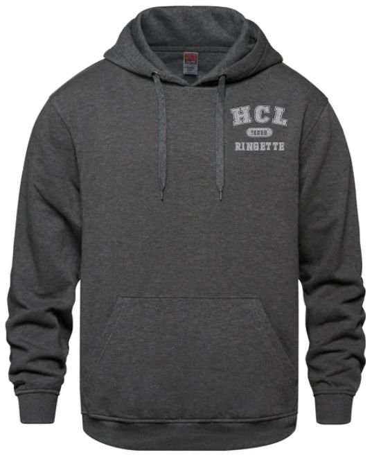 HCL - Charcoal Heather HCL Ringette Treasurer Hoodie (Left Chest)