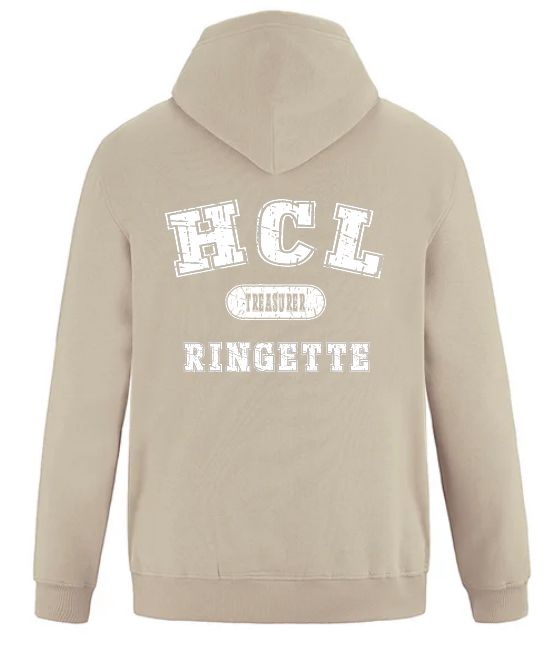 HCL - Sand HCL Ringette Treasurer Hoodie (Left Chest)