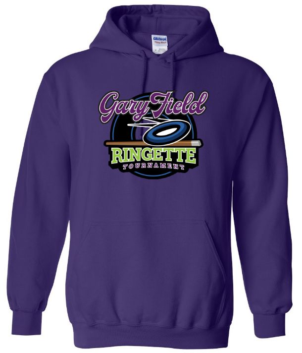 Gary Field Ringette Tournament - Purple Hoodie (Full Chest)