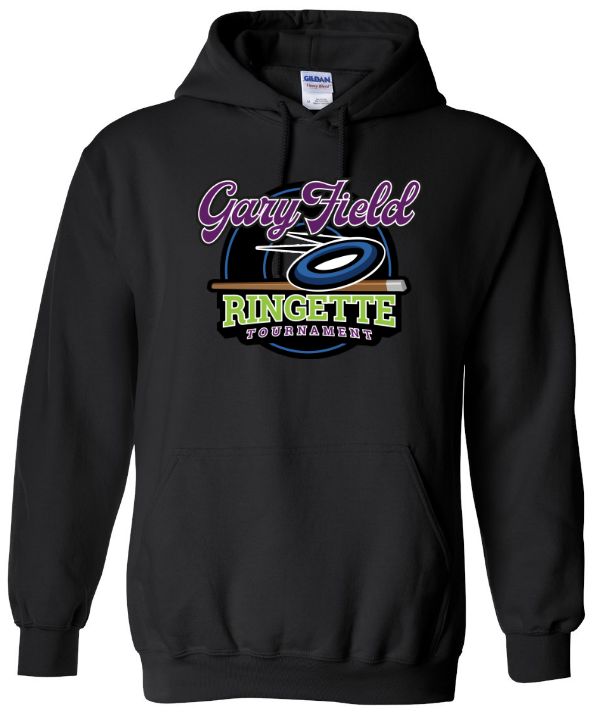 Gary Field Ringette Tournament - Black Hoodie (Full Chest)
