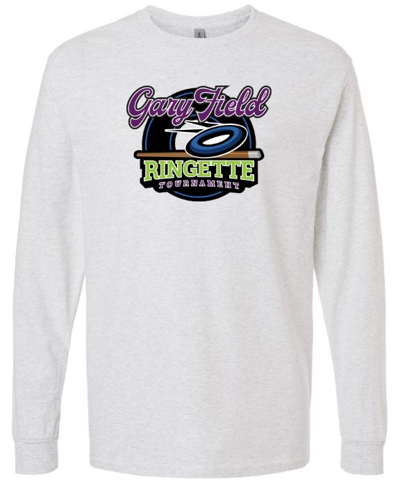 Gary Field Ringette Tournament - Sport Grey Long Sleeve Cotton Shirt (Full Chest)
