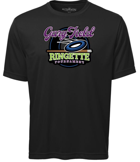 Gary Field Ringette Tournament - Black Short Sleeve Performance Shirt (Full Chest)
