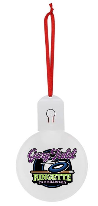 Gary Field Ringette Tournament - LED Custom Christmas Ornament (Multiple Colors/Patterns)