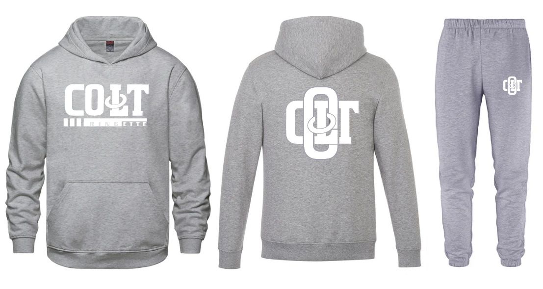 HCL - Athletic Heather Grey COLT Ringette Sweatsuit (Vault Hoodie &amp; Dash Sweatpants)