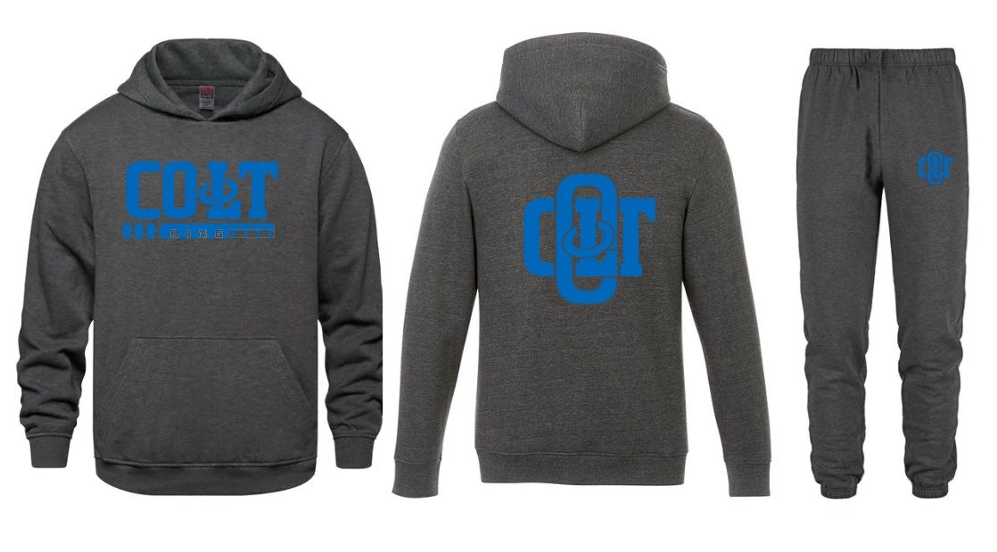 HCL - Charcoal Heather Grey COLT Ringette Sweatsuit (Vault Hoodie &amp; Dash Sweatpants)